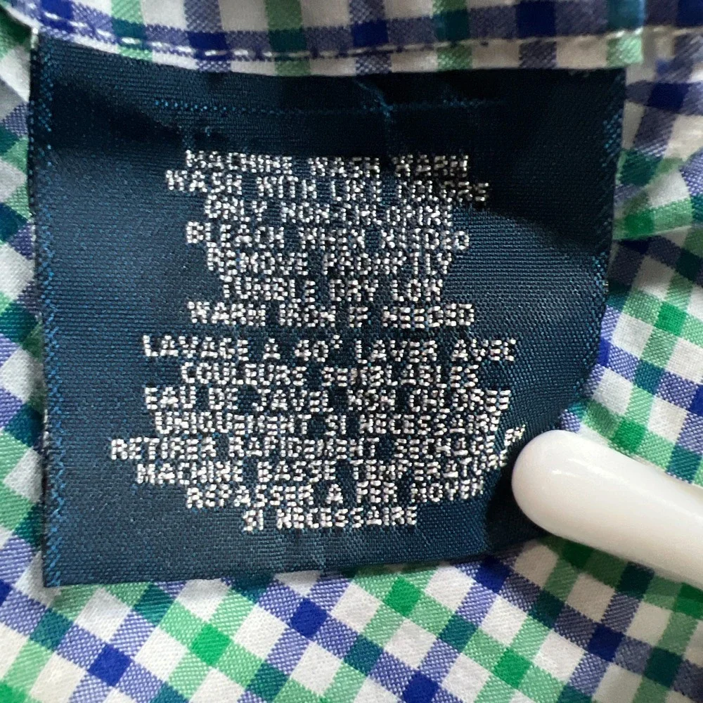 Polo Ralph Lauren Shirt Kids 5 Multicolor Gingham Check Cotton Embroidered Logo